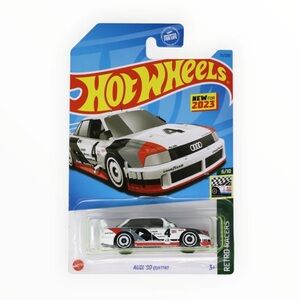 Mattel Hot Wheels Audi '90 Quattro Toy Car - Black, White, Red